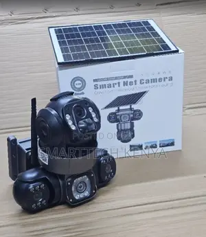 Wireless WiFi Solar Security CCTV Camera Monitoring Three Lens 360