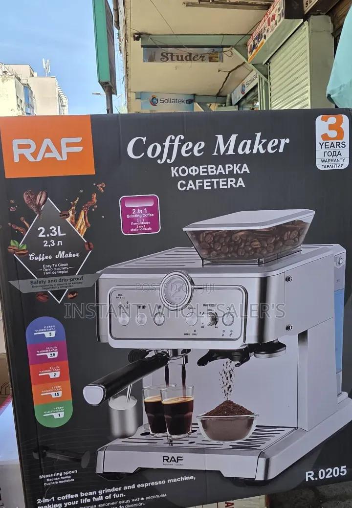 Coffee Maker Machine and Double Station Grinder