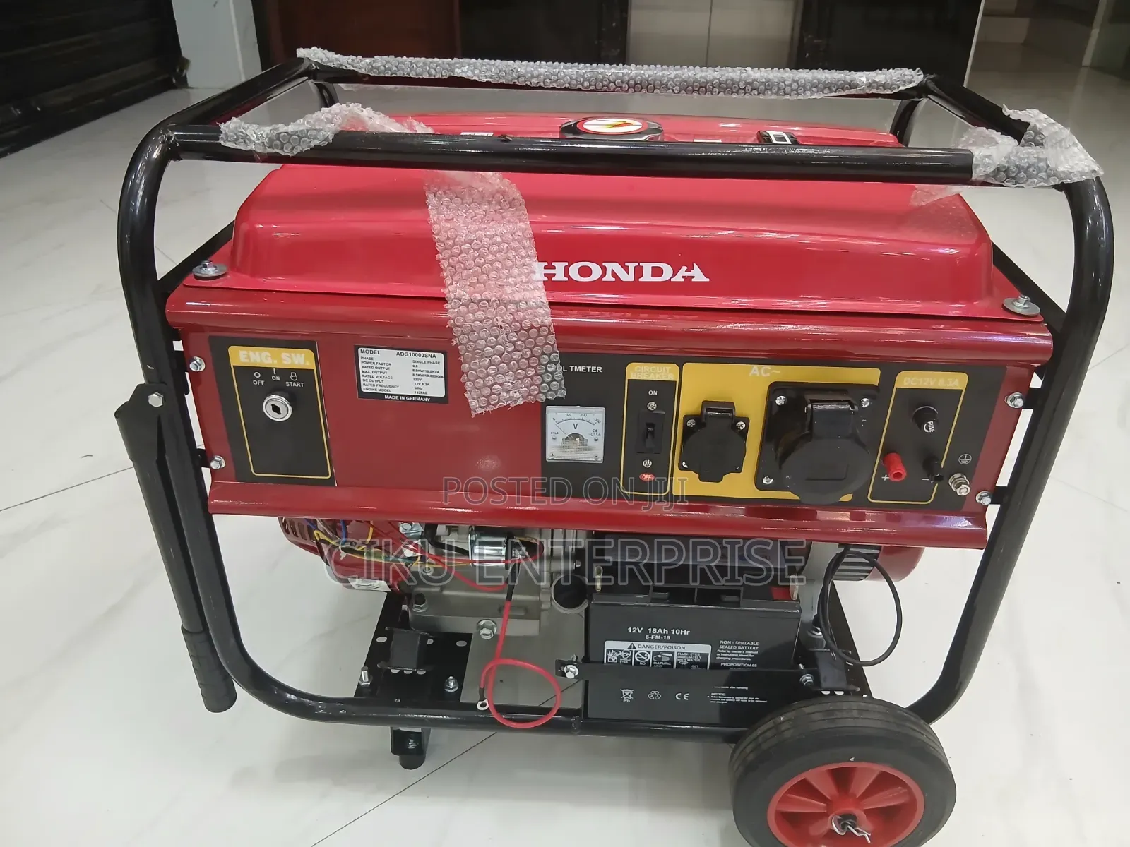 Honda 10Kva Petrol Powered Keystart Generator