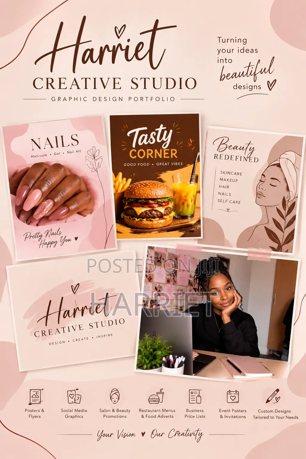 Graphic Design Services Business Posters, Menus and Price Lists