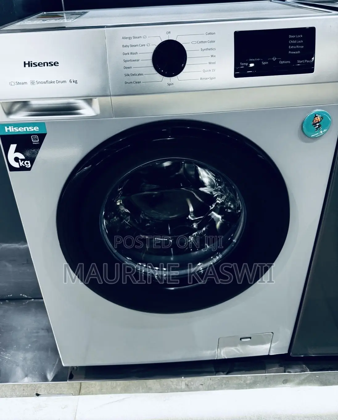 Hisense 6kg Washer Wfvc6010s Full Automatic Silver Machine
