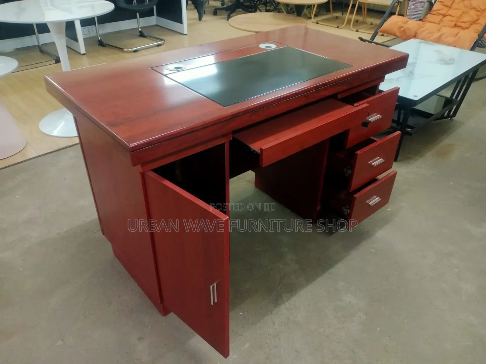 1.2 MTRS Mahogany Study Desks