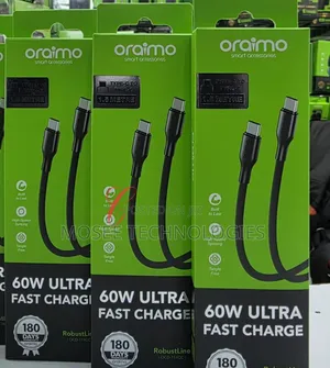 Oraimo RobustLine 60W Type-C to Type-C Fast Charging Cable