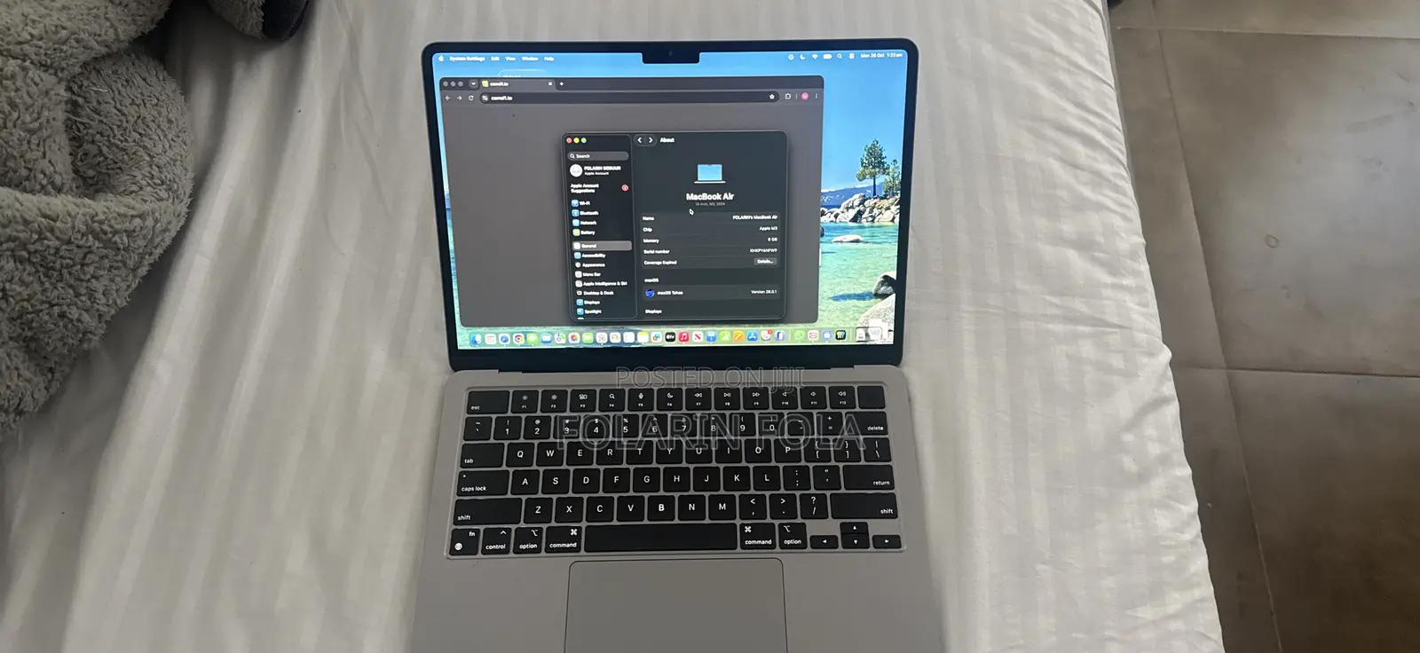 Laptop Apple MacBook Air 8GB Intel Core M3 HDD 250GB