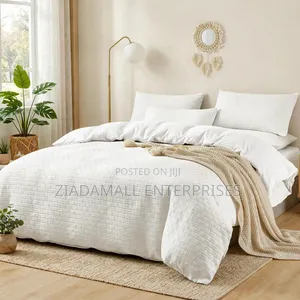 Waffle Duvet Cover Set - Cotton - 6x7 - New