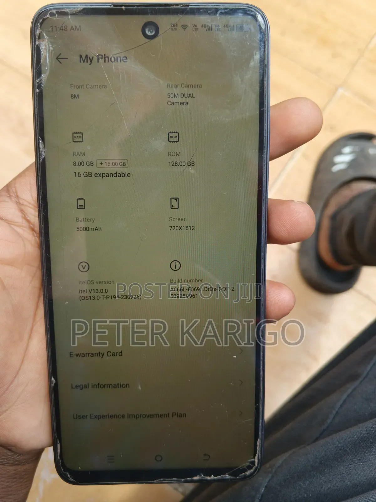 Itel P55 128 GB Gray