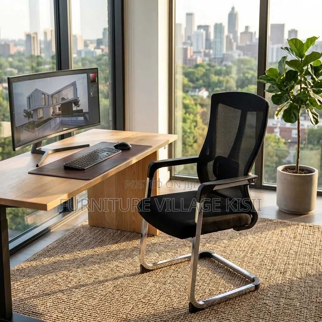 Mesh Back Waiting Office Chair