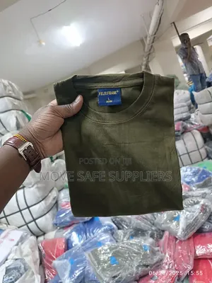 Plain Round Neck T-Shirt - Unisex Cotton Casual Tee for Men&Women