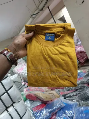 Plain Round Neck T-Shirt - Unisex Cotton Casual Tee for Men&Women