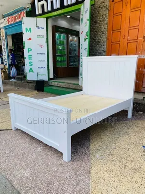 Classic White Wooden Panelled Bed Frame