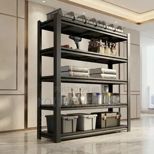 Storage Racks | Black Metallic Rust Resistant Cabinet Rack