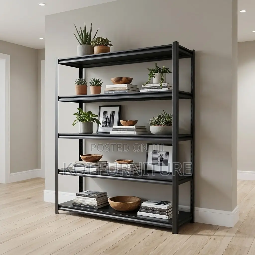 Storage Racks | Black Metallic Rust Resistant Cabinet Rack