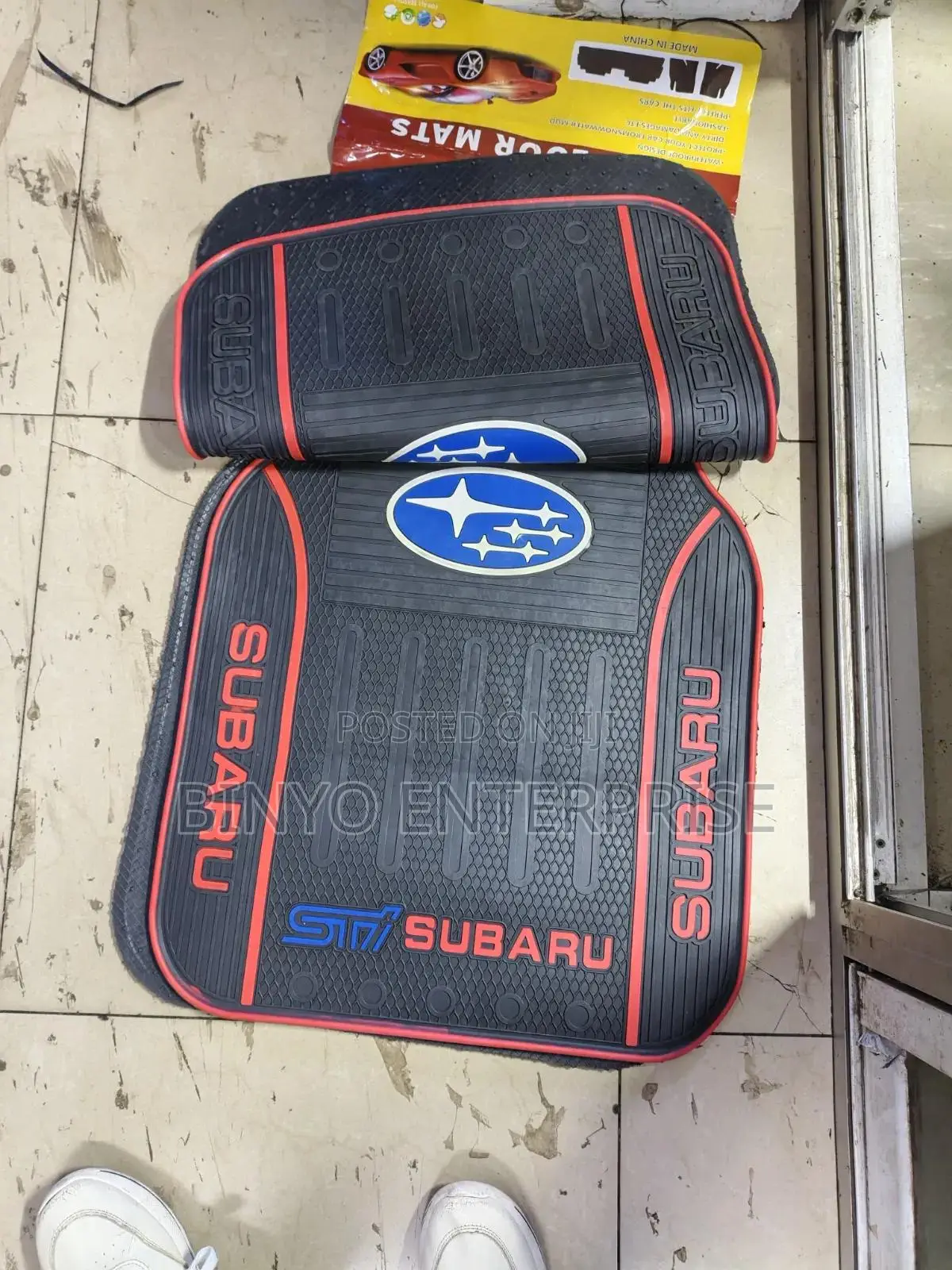 Labeled Subaru Floor Mat