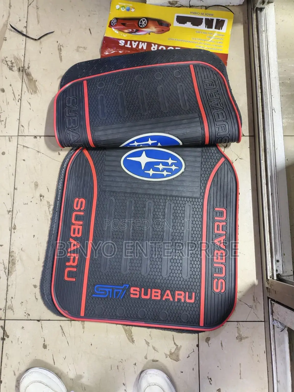 Labeled Subaru Floor Mat
