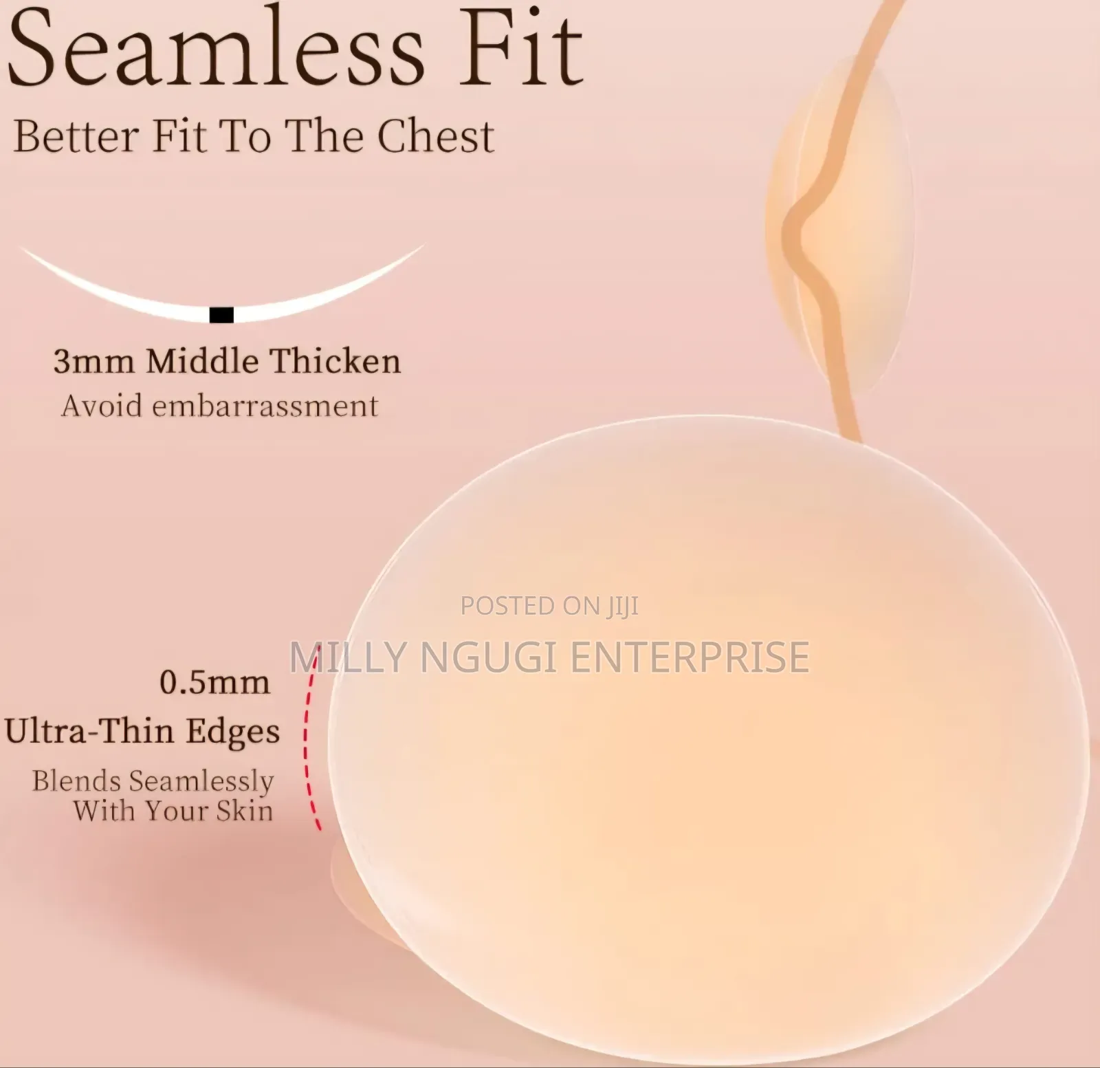12pc Seamless Self Adhesive Nipple Cover Invisible Confidence.