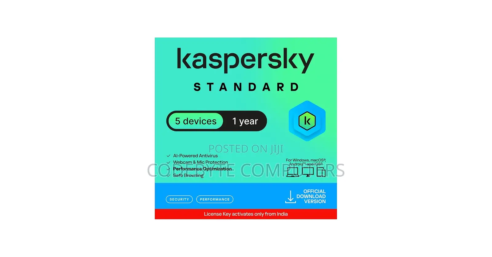 Kaspersky Standard 5 Devices - 1 Year