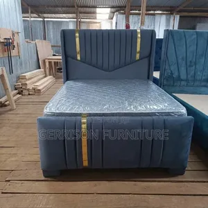 5x6 Luxury Grey Bed Frame - Pay on Delivery