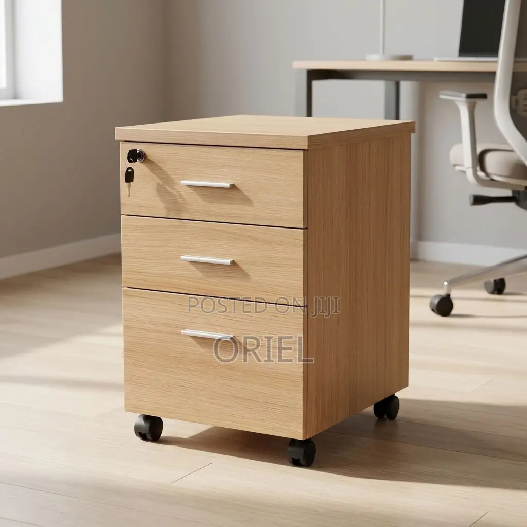 Office Cabinet : Three-Drawer Corporate Storage Cabinet