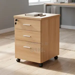 Office Cabinet : Three-Drawer Corporate Storage Cabinet