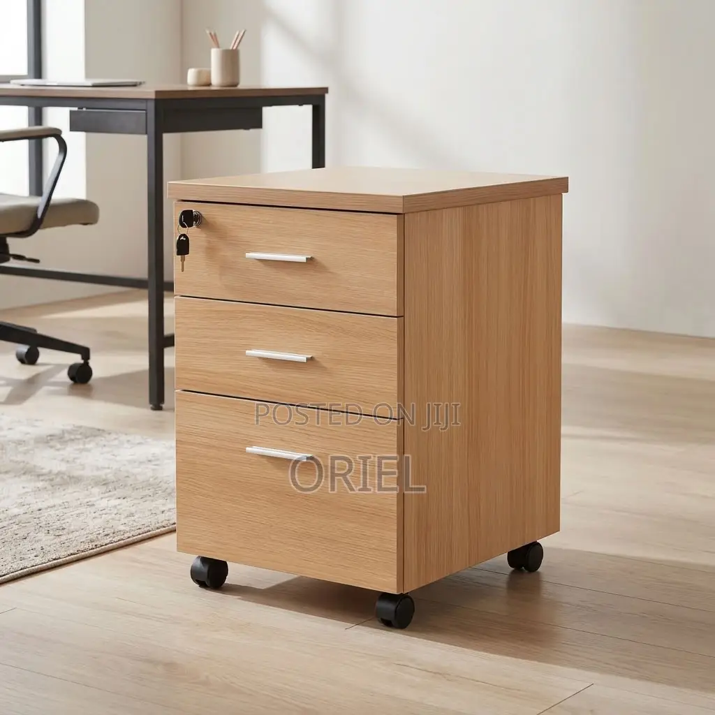 Office Cabinet : Three-Drawer Corporate Storage Cabinet