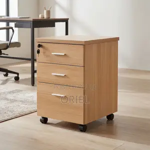 Office Cabinet : Three-Drawer Corporate Storage Cabinet