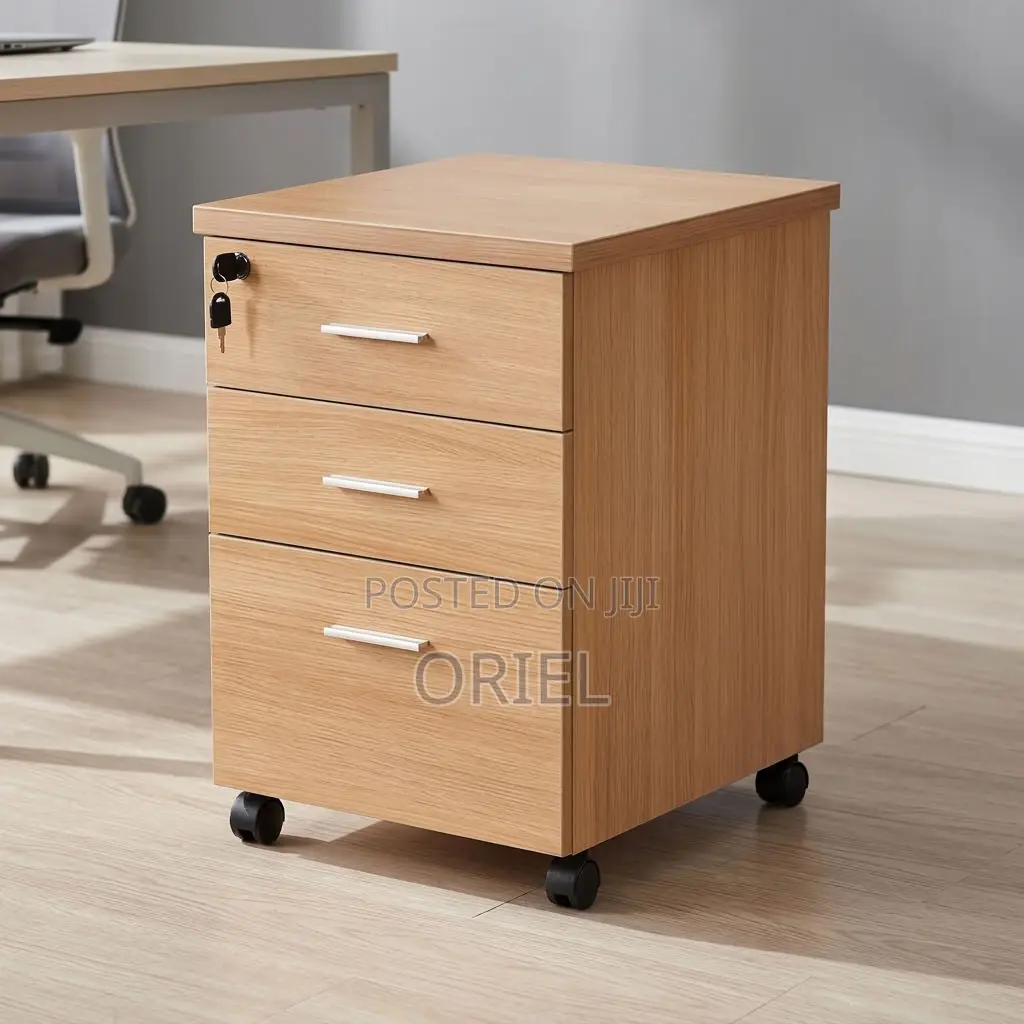 Office Cabinet : Three-Drawer Corporate Storage Cabinet