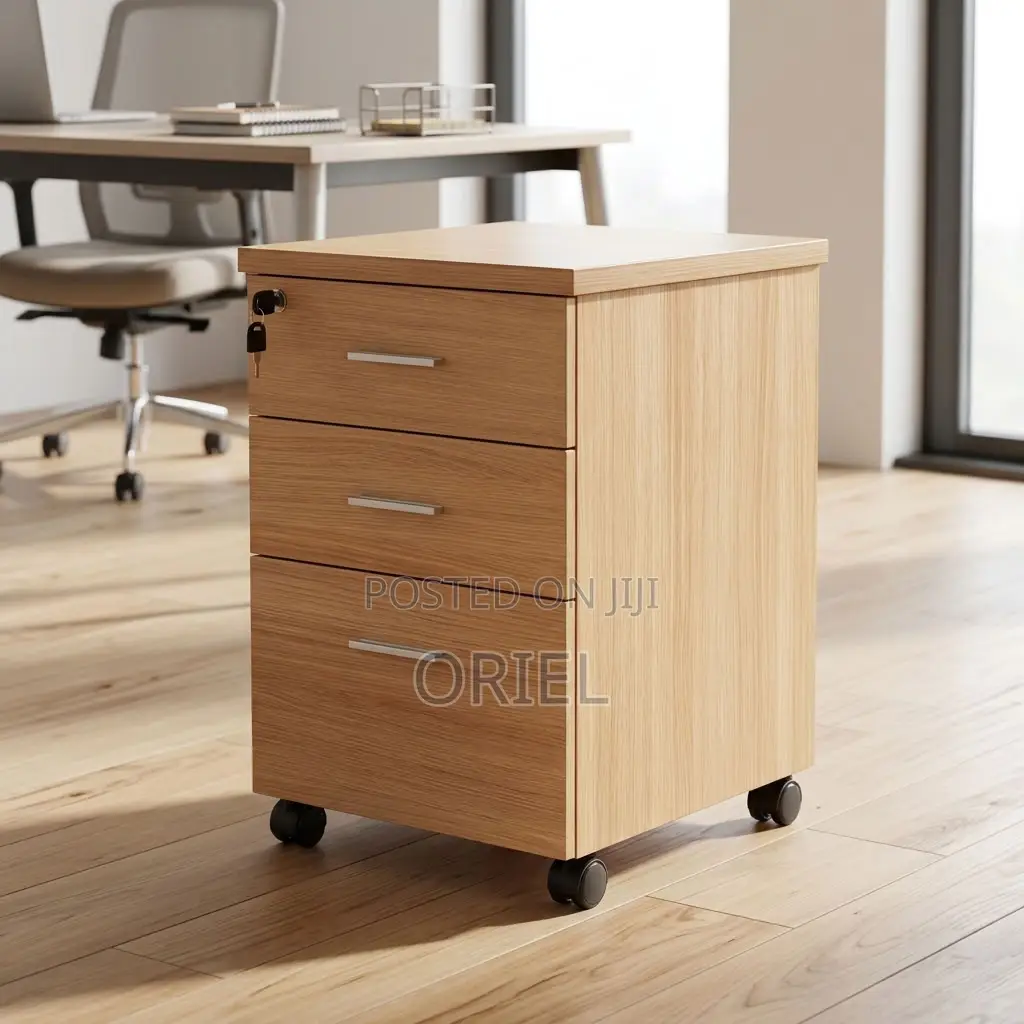 Office Cabinet : Three-Drawer Corporate Storage Cabinet