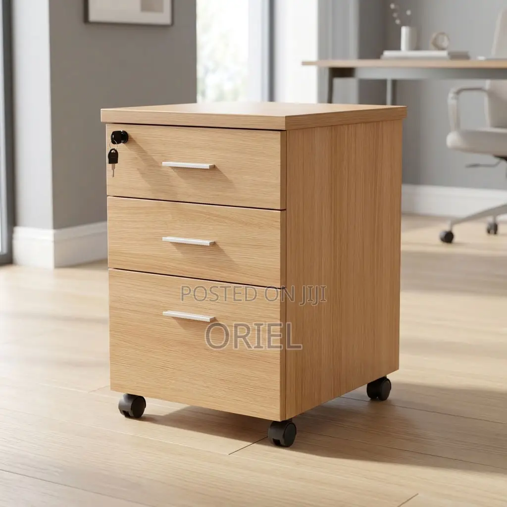 Office Cabinet : Three-Drawer Corporate Storage Cabinet
