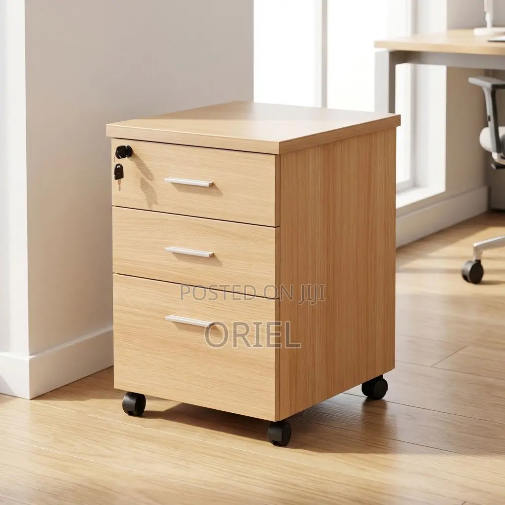 Office Cabinet : Three-Drawer Corporate Storage Cabinet