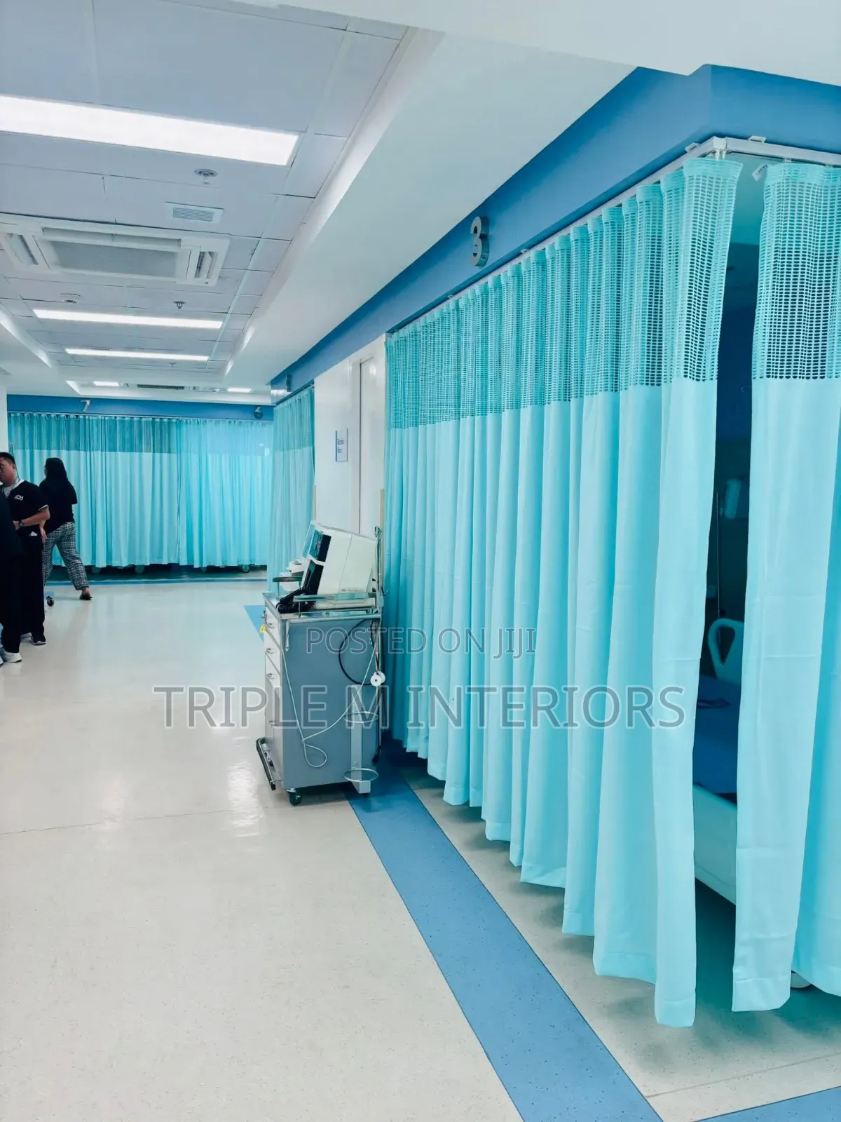 Permanently Flame Resistant Hospital Bed Curtains