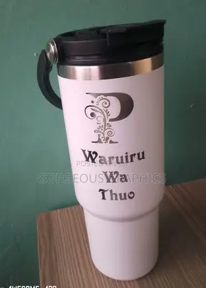 Thermal Mug Fibre Branding