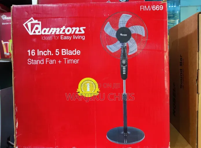 Ramtons Stand Fan With Remote Control & Timer