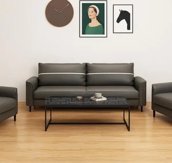 Executive Sofa Set | Five Seaters Leather Modern Sofas