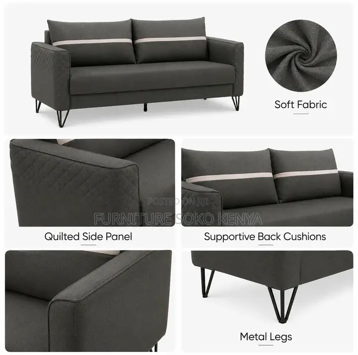 Executive Sofa Set | Five Seaters Leather Modern Sofas