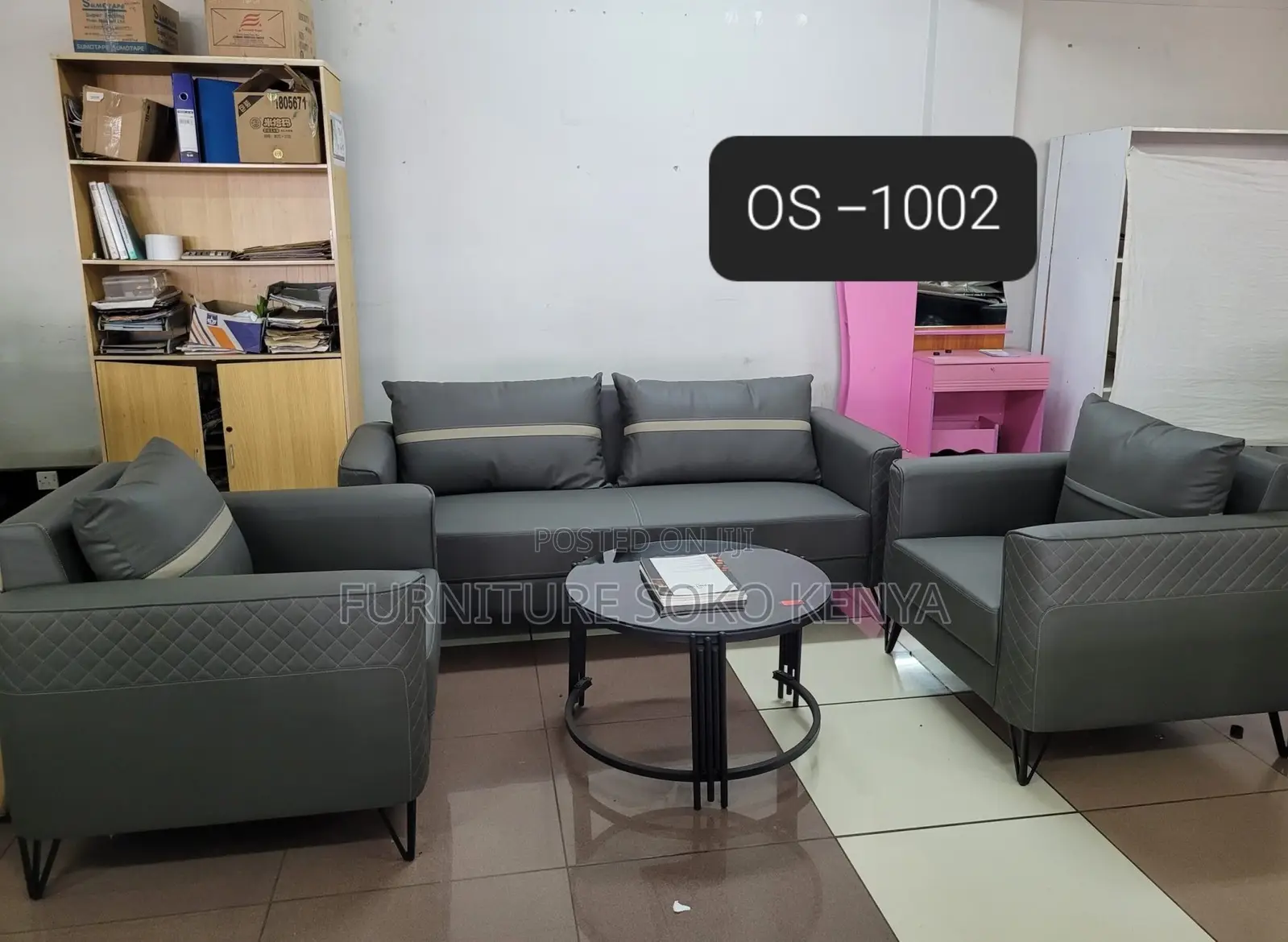 Executive Sofa Set | Five Seaters Leather Modern Sofas