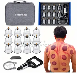 18pcs Vacuum Cupping Set With Manual Pump