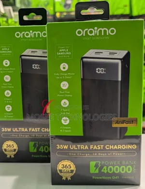 Oraimo PowerNova Q41 40000mAh 35W Fast Charging Power Bank
