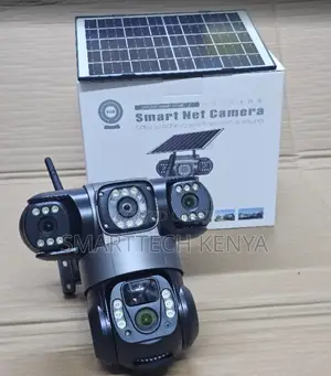 V380 Triple Lens IP66 Waterproof Solar WiFi PTZ CCTV Camera Security