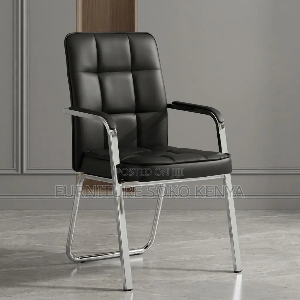 Leather Modern Seats | Mid Backrest Reception Area Chair