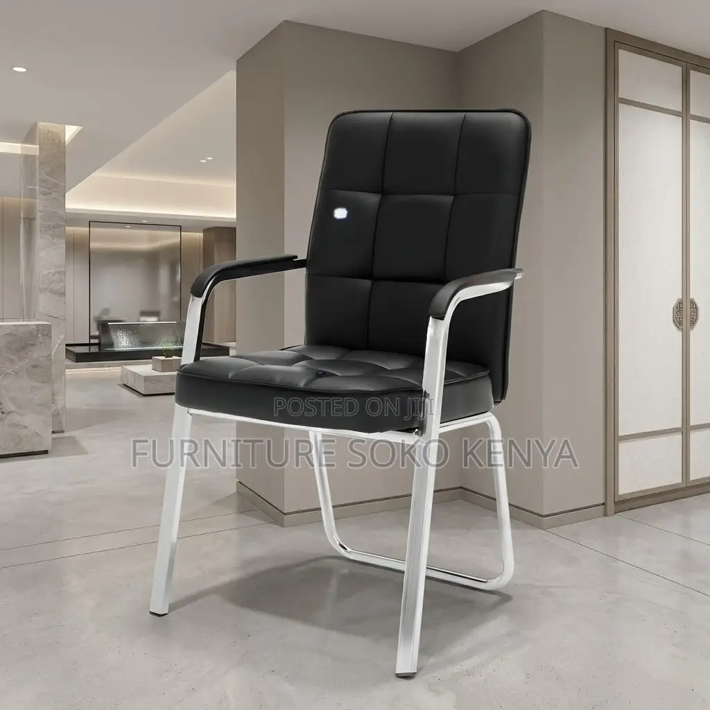 Leather Modern Seats | Mid Backrest Reception Area Chair