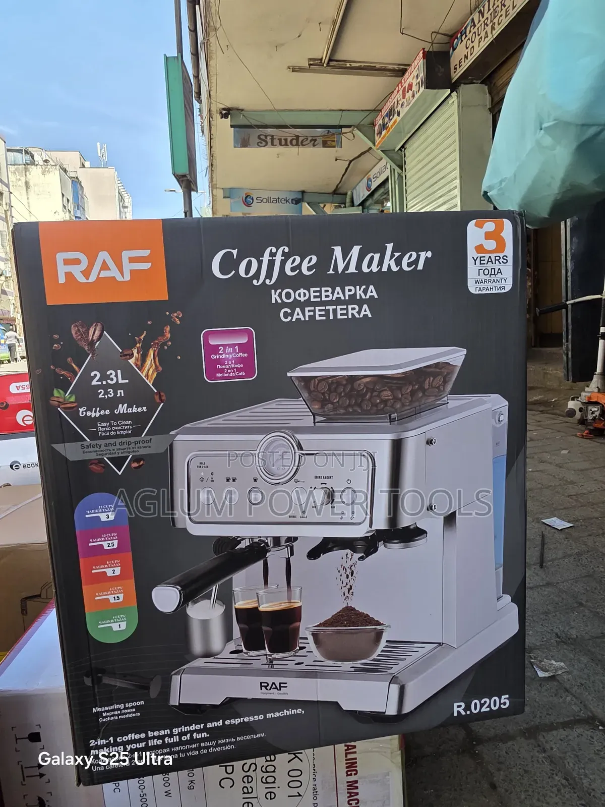 Coffee Maker Machine With Grinder 2.3L