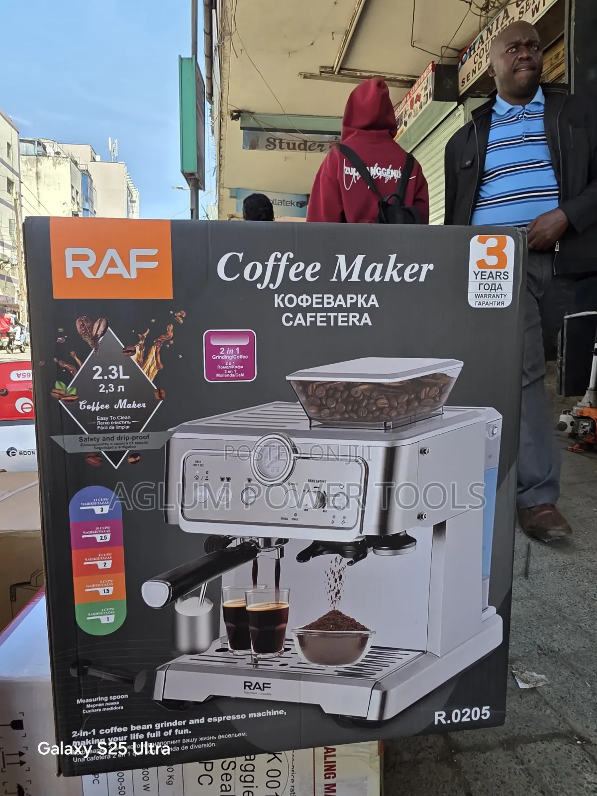 Coffee Maker Machine With Grinder 2.3L