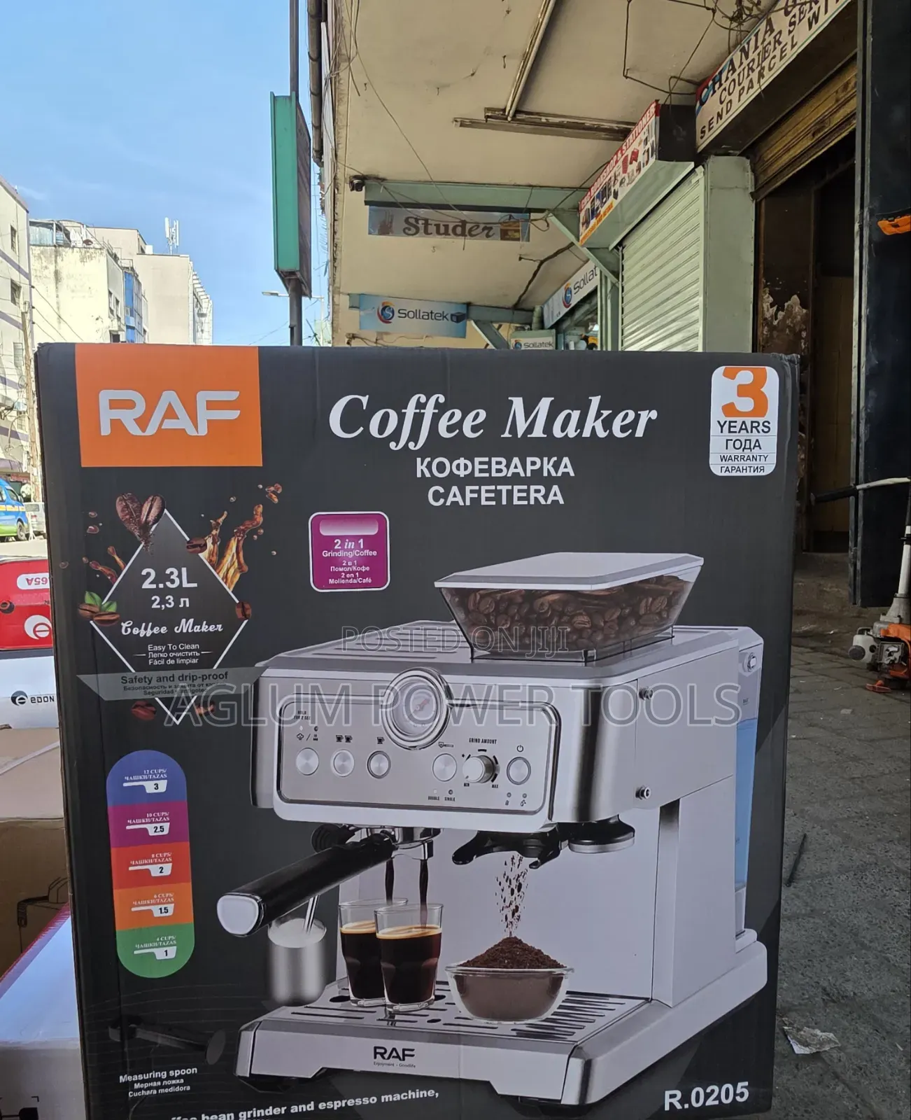 Coffee Maker Machine With Grinder 2.3L