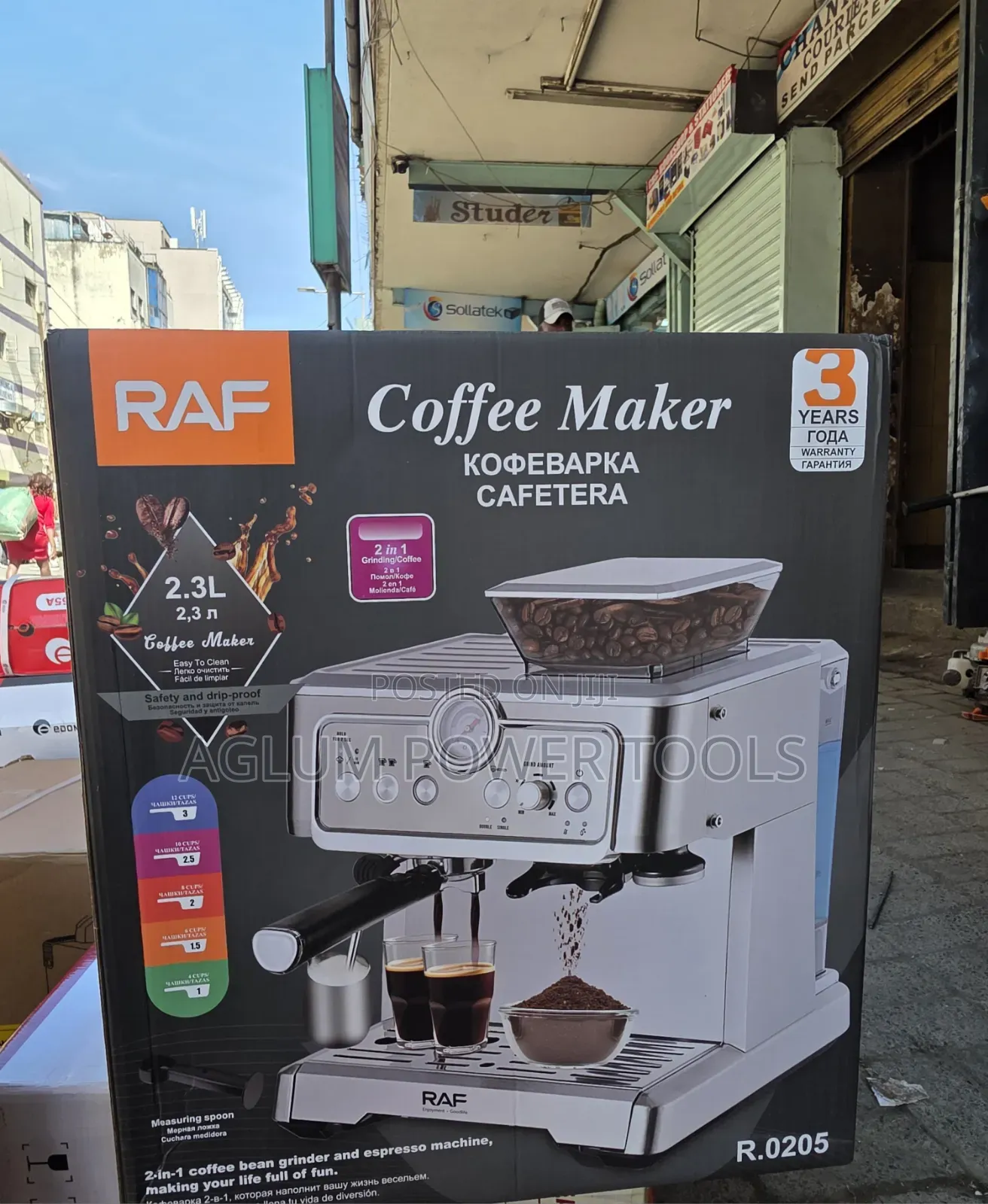 Coffee Maker Machine With Grinder 2.3L