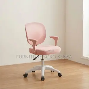 Fabric Home Office Seats | Pink Adjustable Chair