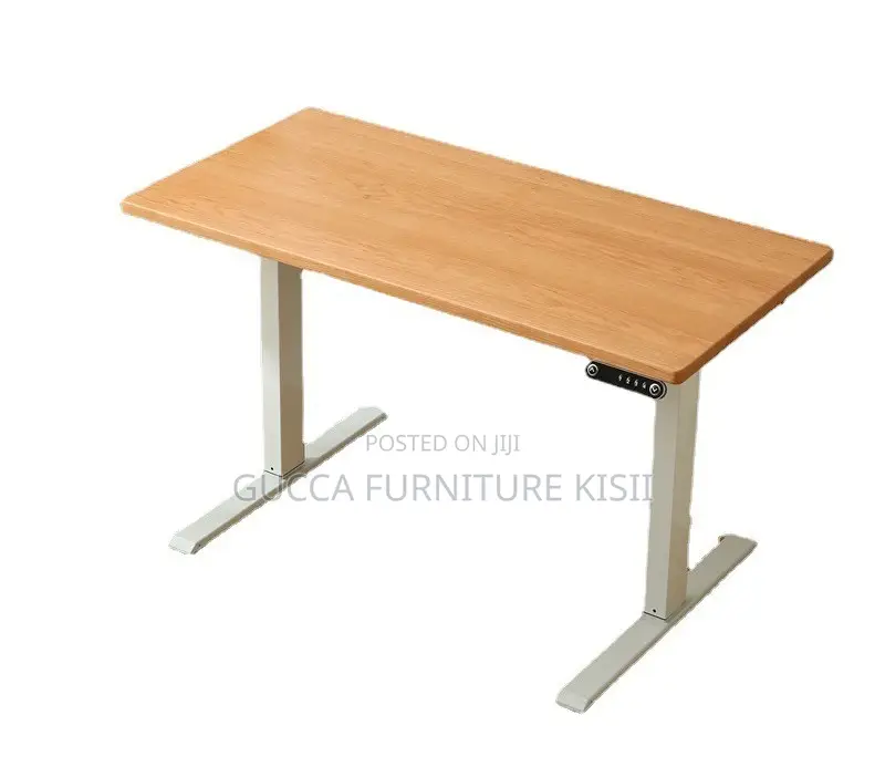 Custom Standing Desk With Cherry MDF Top