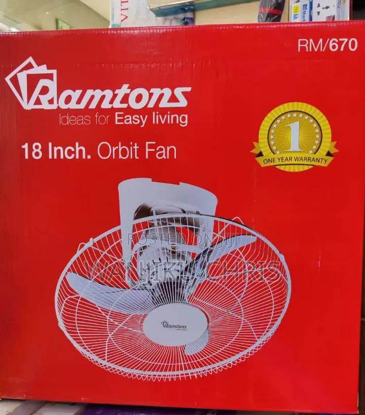 Ramtons Orbit 18" Ceiling Mounted Fan