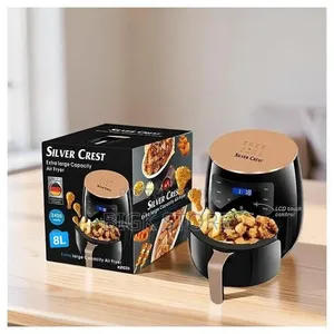 *8ltrs Silver Crest Air Fryer Touch Tuner Digital Tuner Metallic Oven