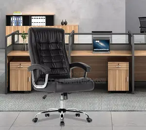 Leather Managerial Upholstered Adjustable Desk Chair