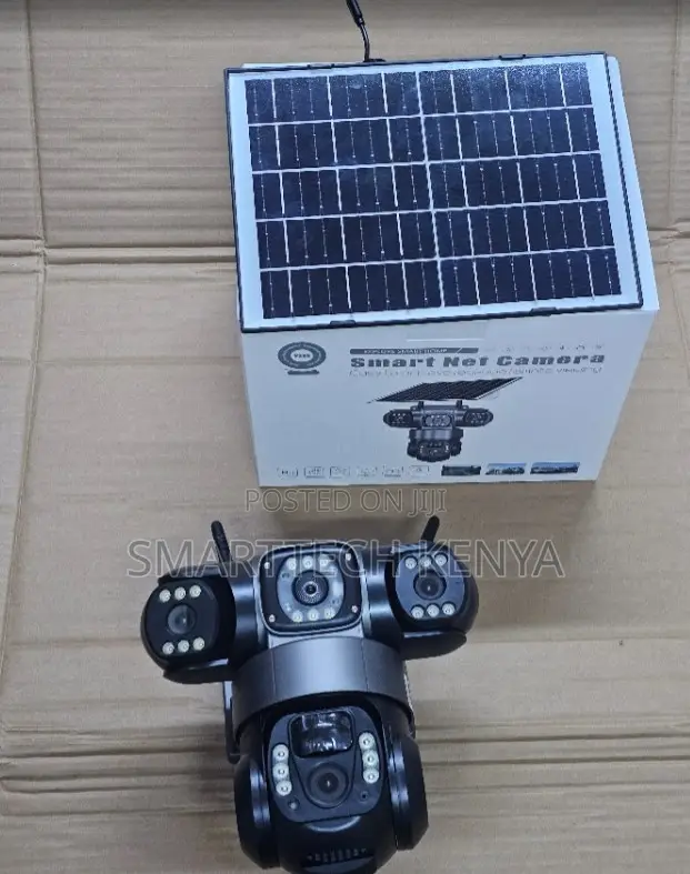Triple Lens Wifi Solar Powered Outdoor Wirelss 3 Lens CCTV Camera